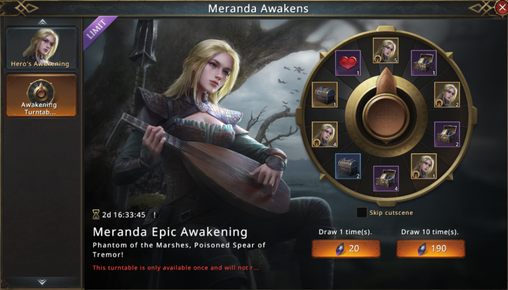 Guide – Hero’s Awakening – Meranda | Esprit Games