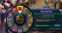 Event “Roulette” (08/09/2022)
