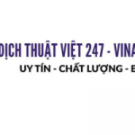 Profile picture of Dịch thuật Việt 247 là đơn vị kết nối ngôn ngữ uy tín, kết nối ngôn ngữ mang đến thành công cho mọi khách hàng. Đội ngũ VINATRANS 247 đeo đuổi mục tiêu phát triển thông qua 3 giá trị nền tảng : Uy Tín – Chuẩn xác – Bảo mật.